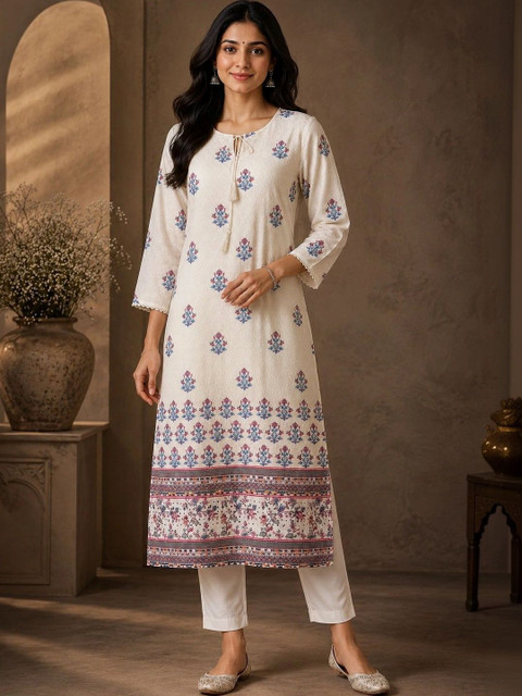 Anouk Women Floral Printed Floral Kurta - Image 3
