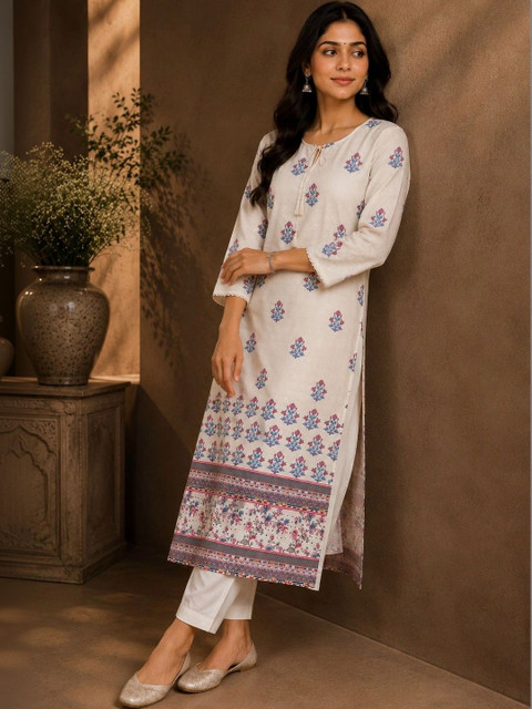Anouk Women Floral Printed Floral Kurta - Image 4