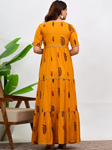 SANREKHA COLLECTION Women Ethnic Motifs Printed Gotta Patti Kurta - Image 2