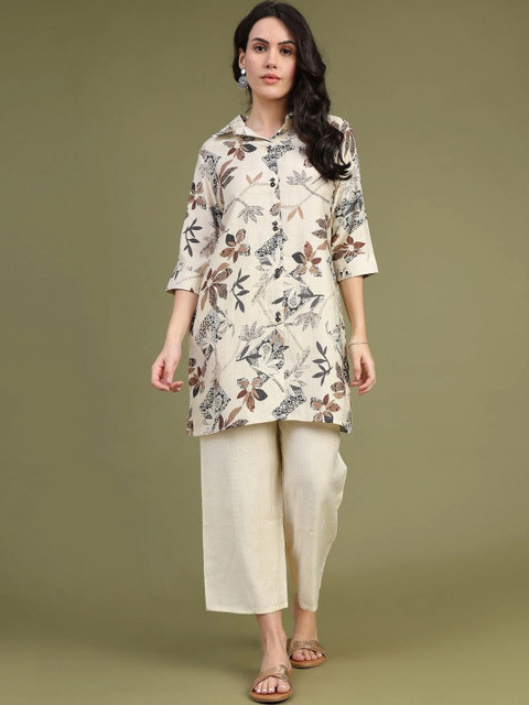 V-Mart Floral Printed Shirt with Trousers