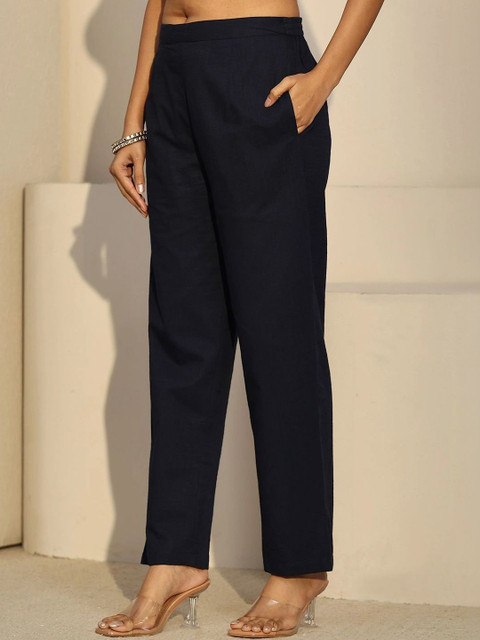 Libas Romantic Florals Embroidered Tunic with Trousers - Image 6
