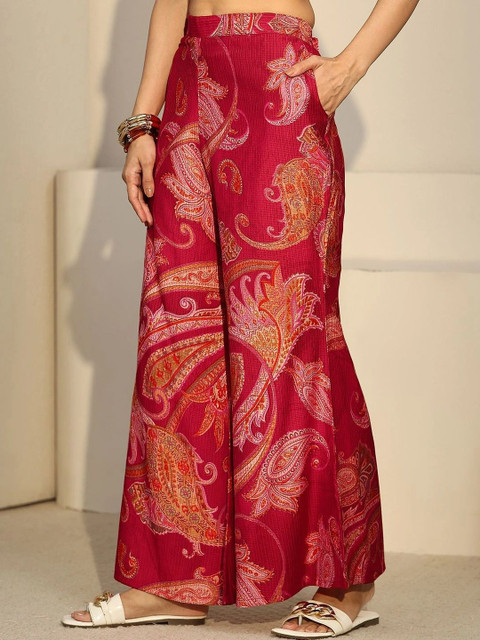 Libas Floral Printed Tunic with Palazzos - Image 6