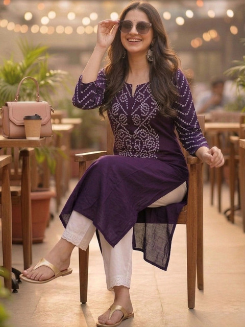 Pjyot by surhi Women Ethnic Motifs Printed Kurta - Image 5