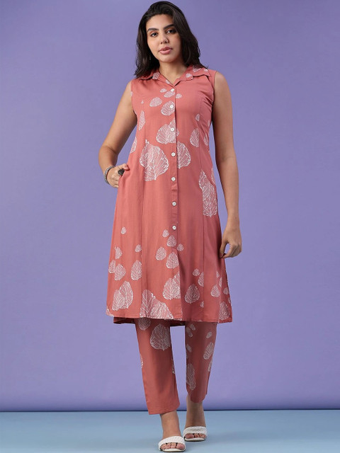 V-Mart Floral Printed Tunic with Trousers