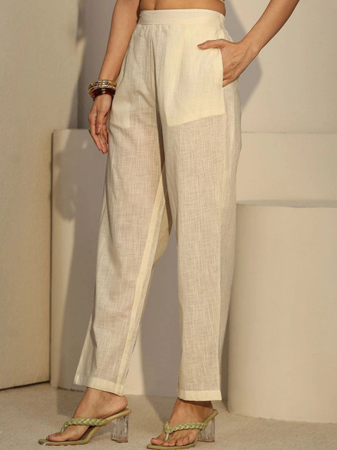 Libas Romantic Florals Embroidered Tunic with Trousers - Image 6