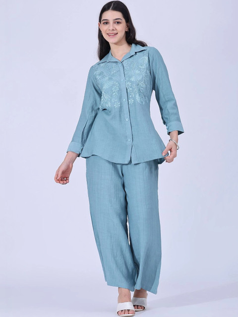 V-Mart Solid Shirt with Trousers