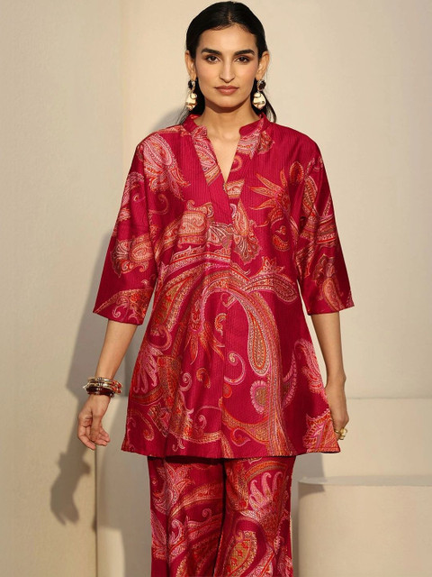 Libas Floral Printed Tunic with Palazzos - Image 4