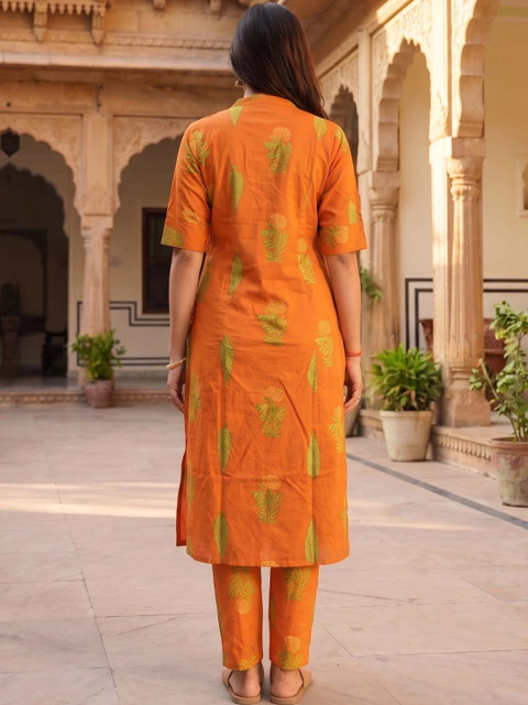 4 STOCK Floral Cotton Printed Tunic with Trousers - Image 3