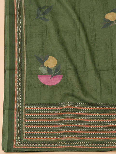 Meena Bazaar Printed Unstitched Dress Material - Image 3