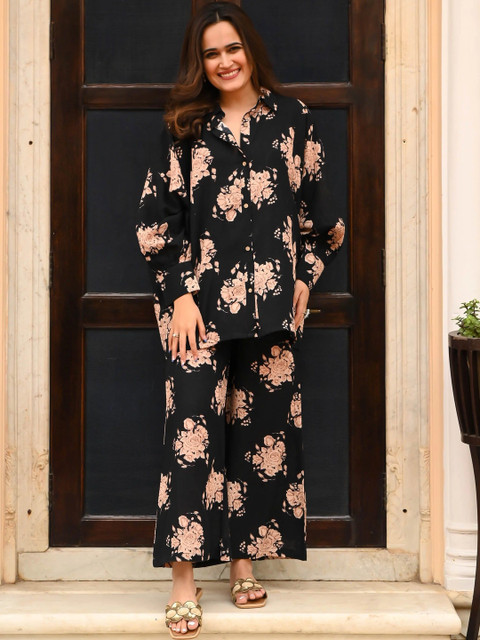 KALINI Women Floral Printed Regular Co-ord set