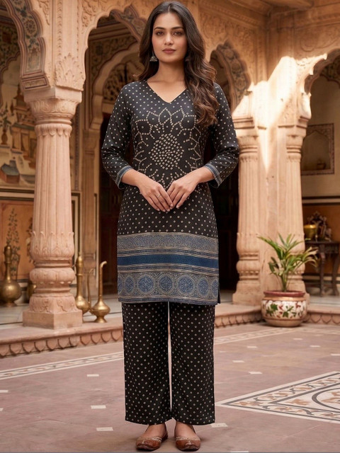 Moda Rapido Indie Florals Printed Tunic with Trousers
