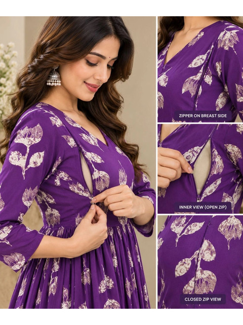 RANGEELO JAIPUR Floral Print Maxi Dress - Image 5