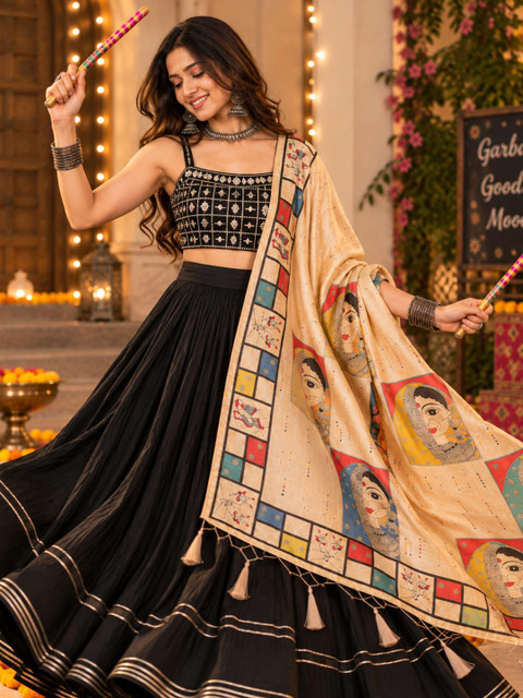KALINI Ethnic Motifs Printed Dupatta - Image 5