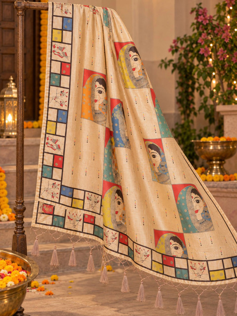 KALINI Ethnic Motifs Printed Dupatta - Image 4