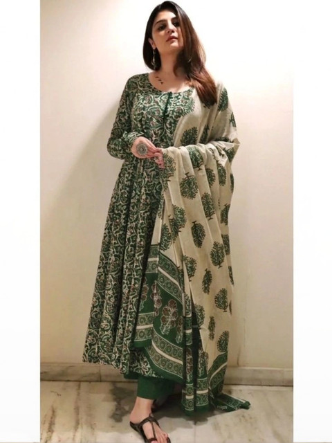KALINI Women Ethnic Motifs Printed Regular Kurta with Trousers & With Dupatta - Image 2