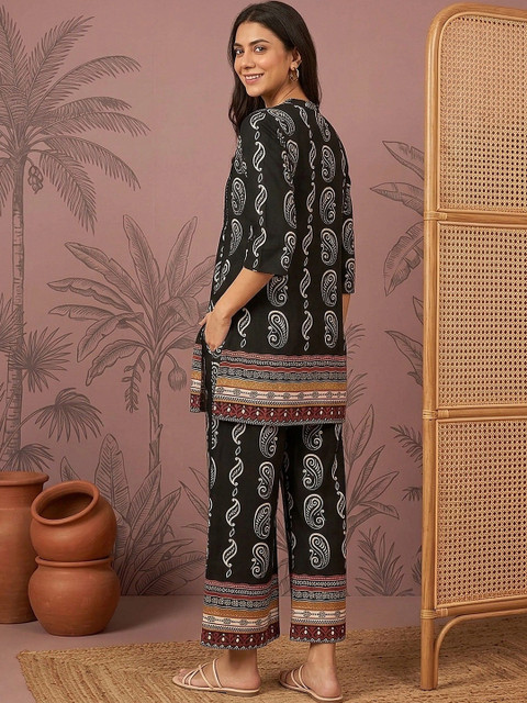 Sangria Printed Tunic with Palazzos - Image 2