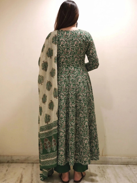 KALINI Women Ethnic Motifs Printed Regular Kurta with Trousers & With Dupatta - Image 4