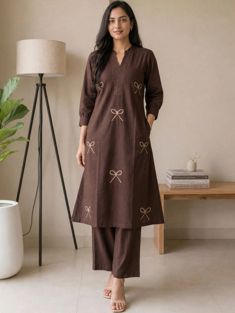 Apolyte Cotton Printed Tunic with Palazzos