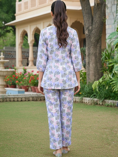 SZN Romantic Florals Printed Tunic with Trousers - Image 4