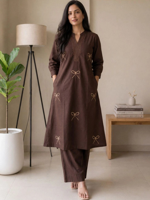 Apolyte Cotton Printed Tunic with Palazzos - Image 4