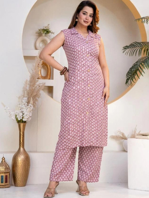 CORSICA Floral Printed Kurta with Palazzos
