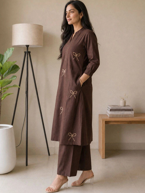 Apolyte Cotton Printed Tunic with Palazzos - Image 6