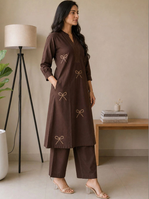Apolyte Cotton Printed Tunic with Palazzos - Image 3