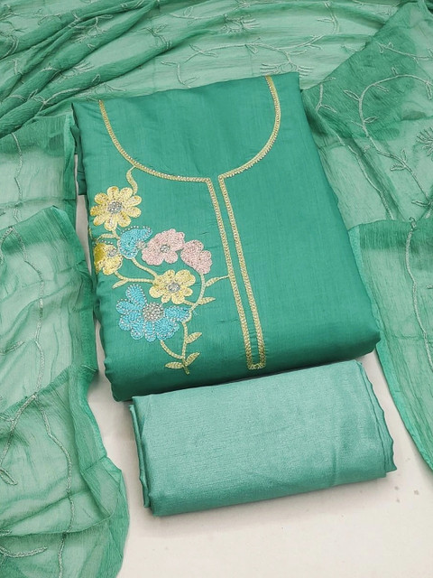 Dhaaga Ghar Embroidered Unstitched Dress Material