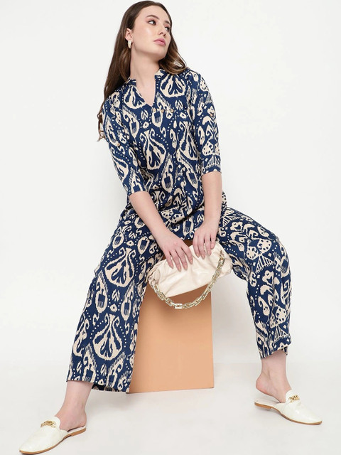 Sugathari Floral Printed Tunic with Palazzos - Image 7
