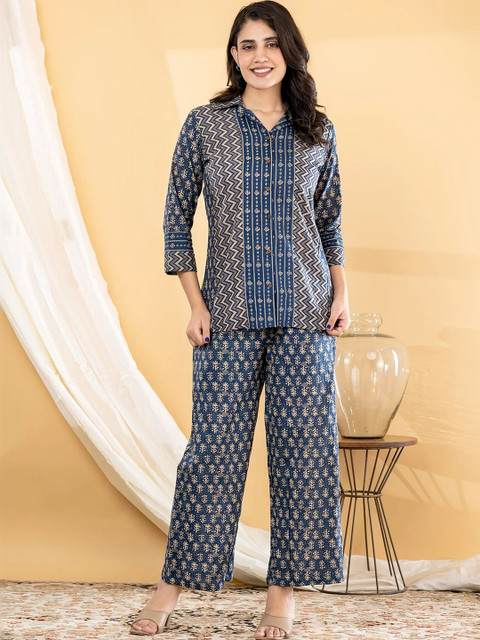 Readiprint Cotton Printed Tunic with Palazzos