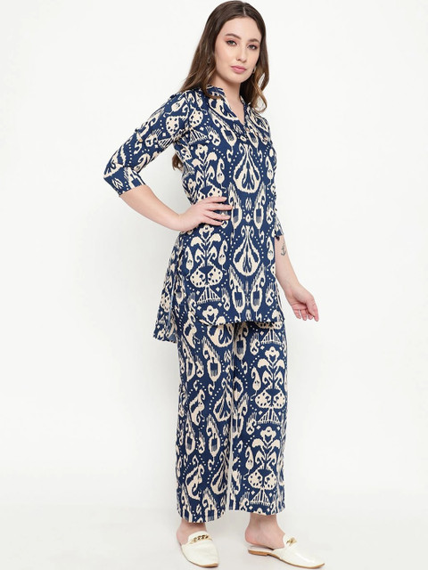 Sugathari Floral Printed Tunic with Palazzos - Image 6