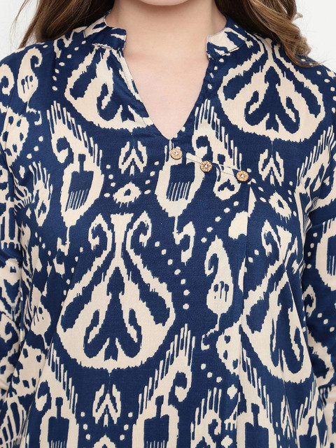 Sugathari Floral Printed Tunic with Palazzos - Image 4