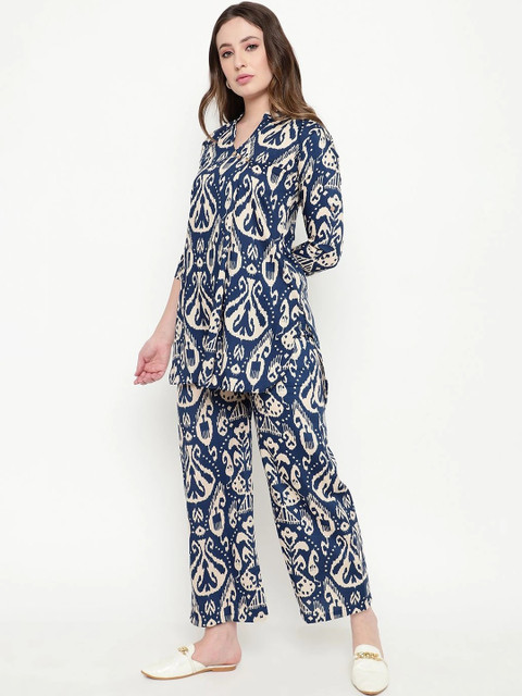Sugathari Floral Printed Tunic with Palazzos - Image 2