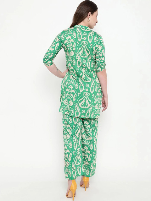 Sugathari Floral Printed Tunic with Palazzos - Image 3