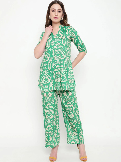 Sugathari Floral Printed Tunic with Palazzos