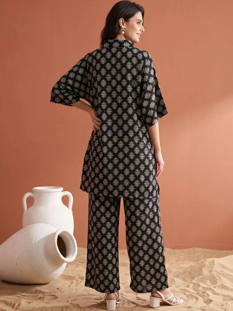 Readiprint Cotton Printed Tunic with Palazzos - Image 5