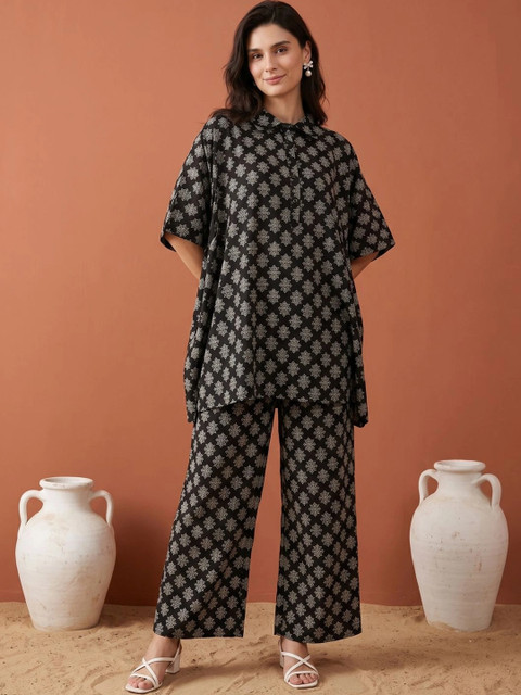 Readiprint Cotton Printed Tunic with Palazzos - Image 6