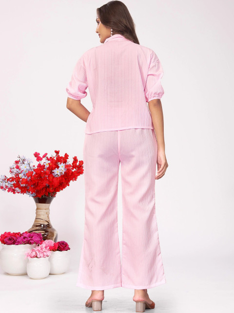 BONDEYE FASHION Summer Checks Solid Shirt with Trousers - Image 2
