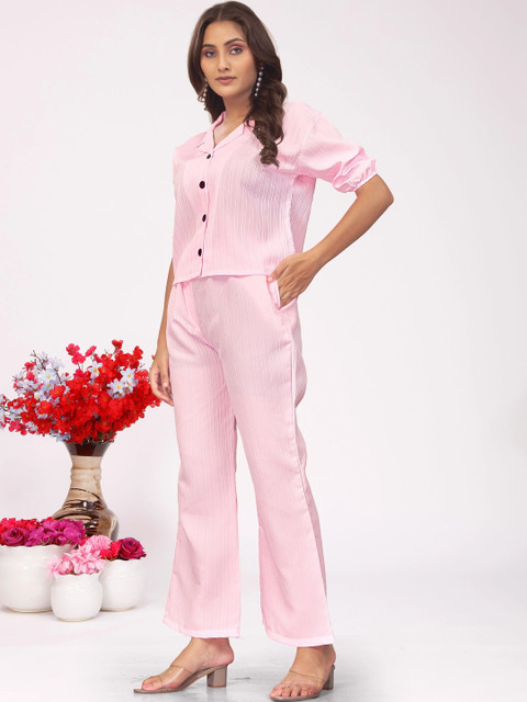 BONDEYE FASHION Summer Checks Solid Shirt with Trousers - Image 4