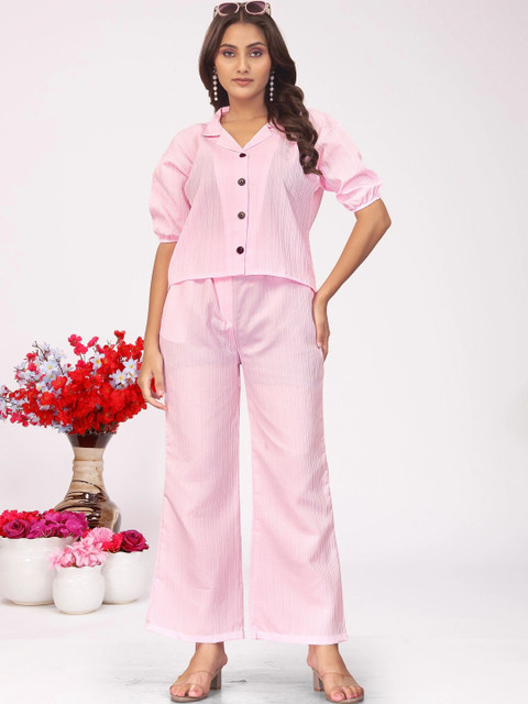 BONDEYE FASHION Summer Checks Solid Shirt with Trousers
