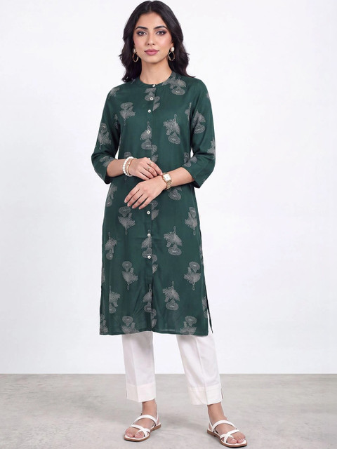 R&B Women Floral Printed Kurta - Image 4