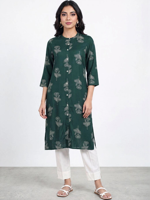 R&B Women Floral Printed Kurta