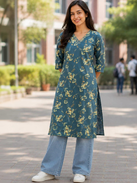 SHIFZ Women Floral Printed Floral Kurta