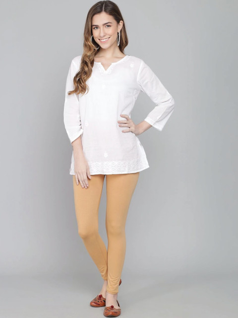 mannatt Cotton Mid-Rise Ankle Length Leggings - Image 6