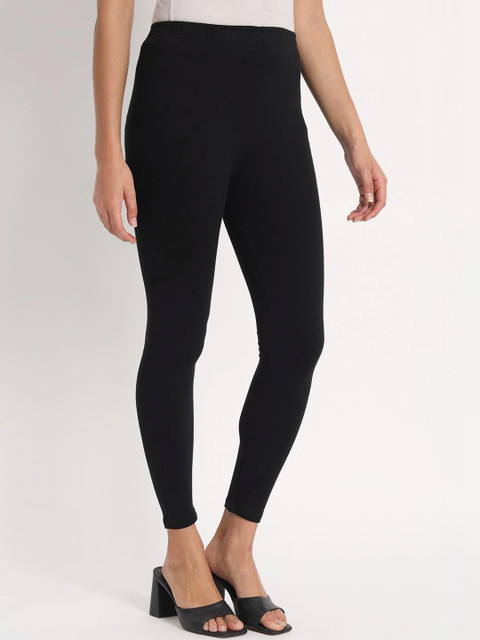 mannatt Cotton Mid-Rise Ankle Length Leggings