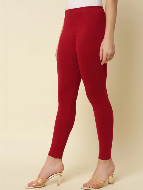 mannatt Cotton Mid-Rise Ankle Length Leggings