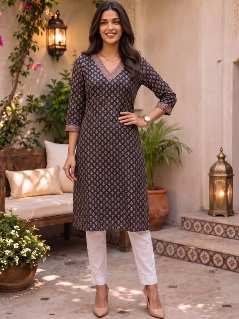 Rangita Women Ethnic Motifs Printed Indie Prints Kurta