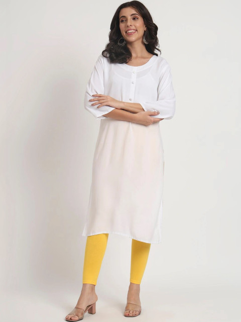 mannatt Cotton Mid-Rise Ankle Length Leggings - Image 7