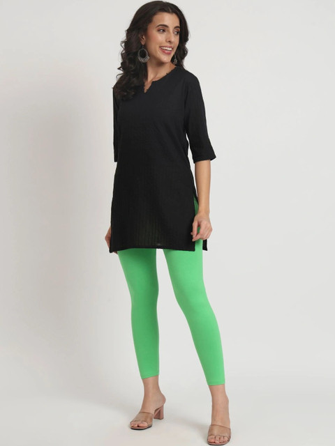 mannatt Cotton Mid-Rise Ankle Length Leggings - Image 7