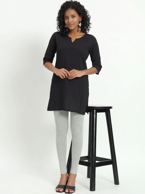 mannatt Cotton Mid-Rise Ankle Length Leggings - Image 5